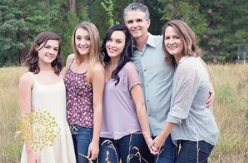 Family smiling together